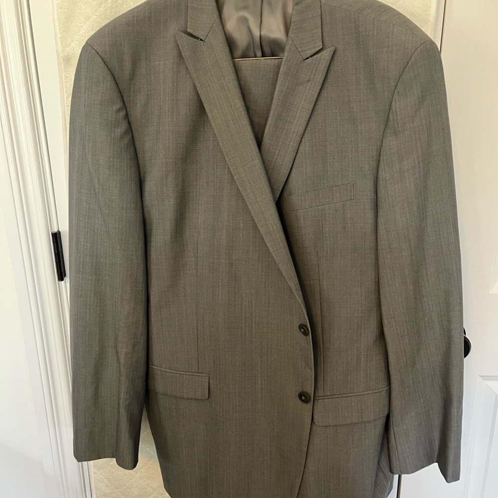 Calvin Klein mens 2 piece gray suit